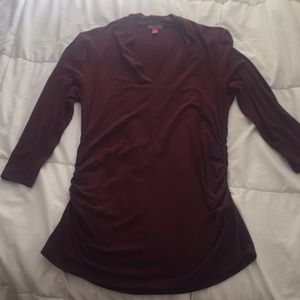Burgundy 3/4” Sleeve Top